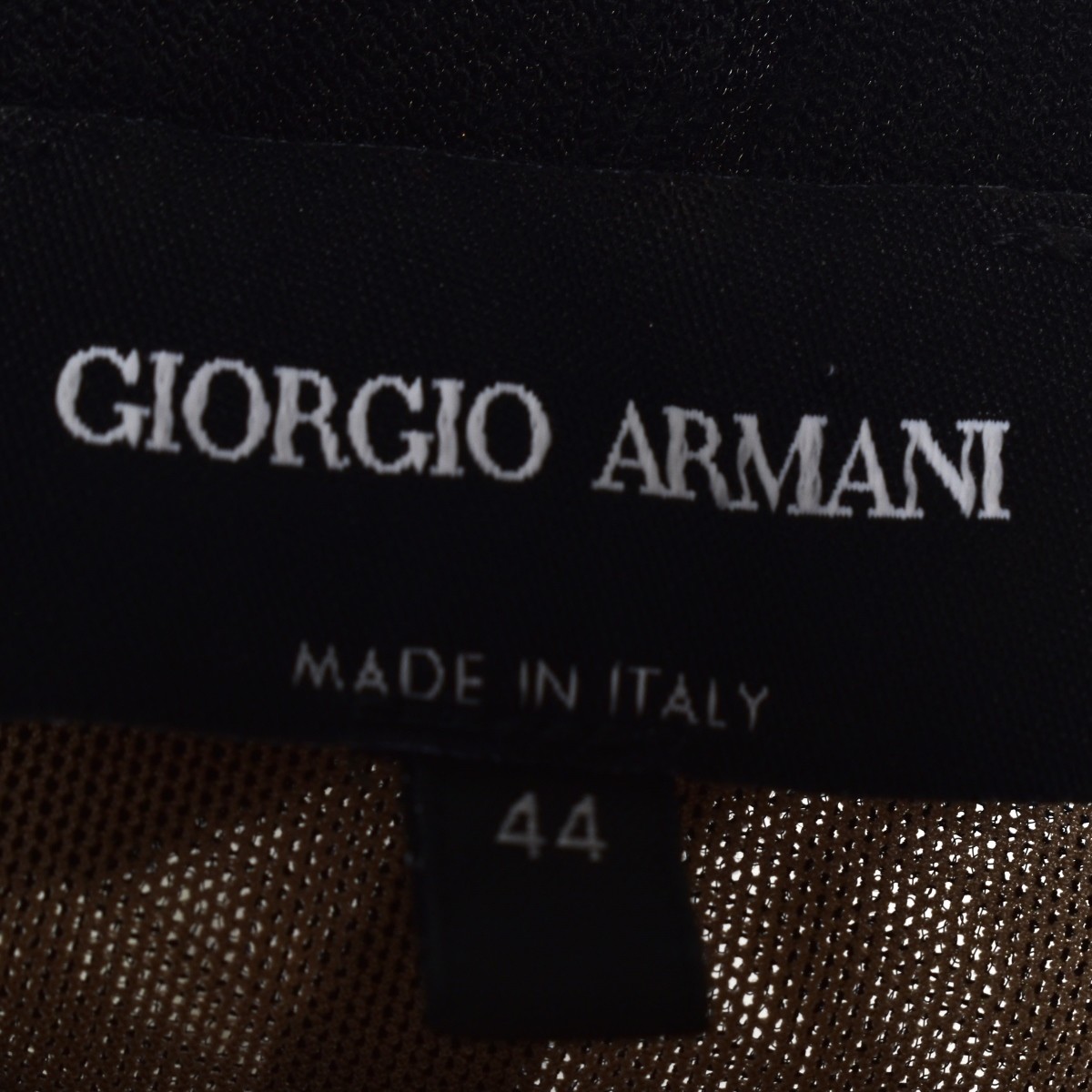 Georgio Armani Sleeveless Black Dress