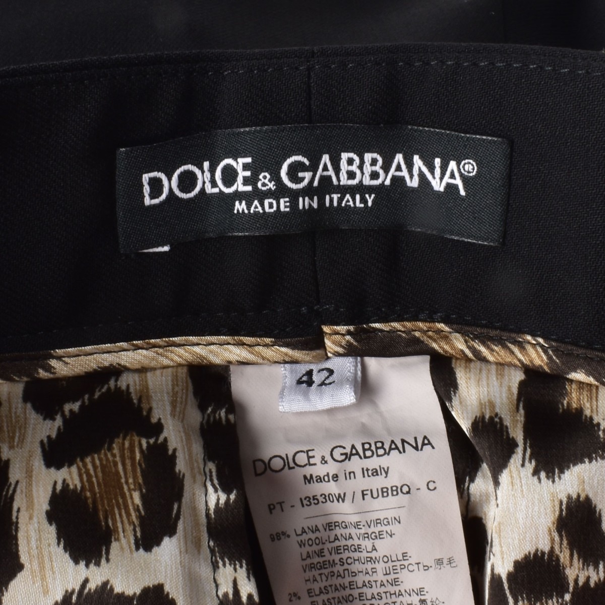 Two Dolce & Gabbana Black Pants