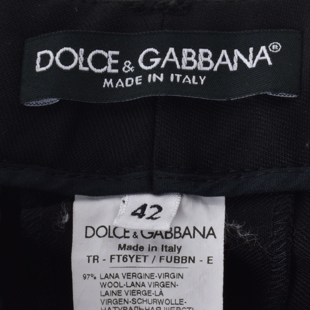 Two Dolce & Gabbana Black Pants