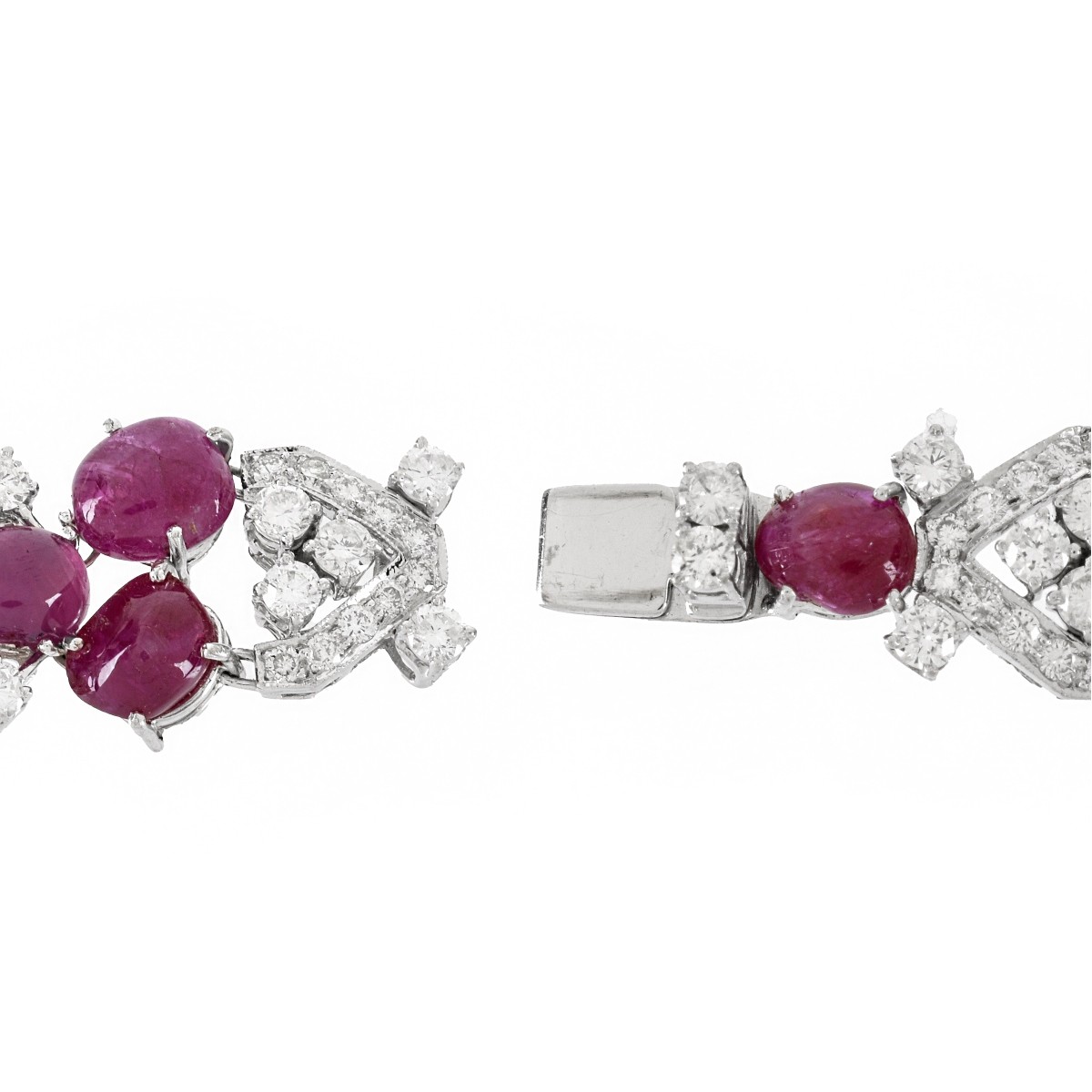 GIA Ruby, Diamond and 18K Bracelet