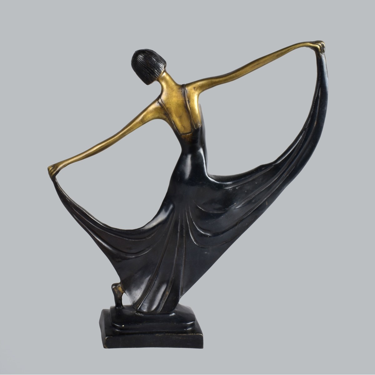 Vintage Art Deco Style Bronze Sculpture