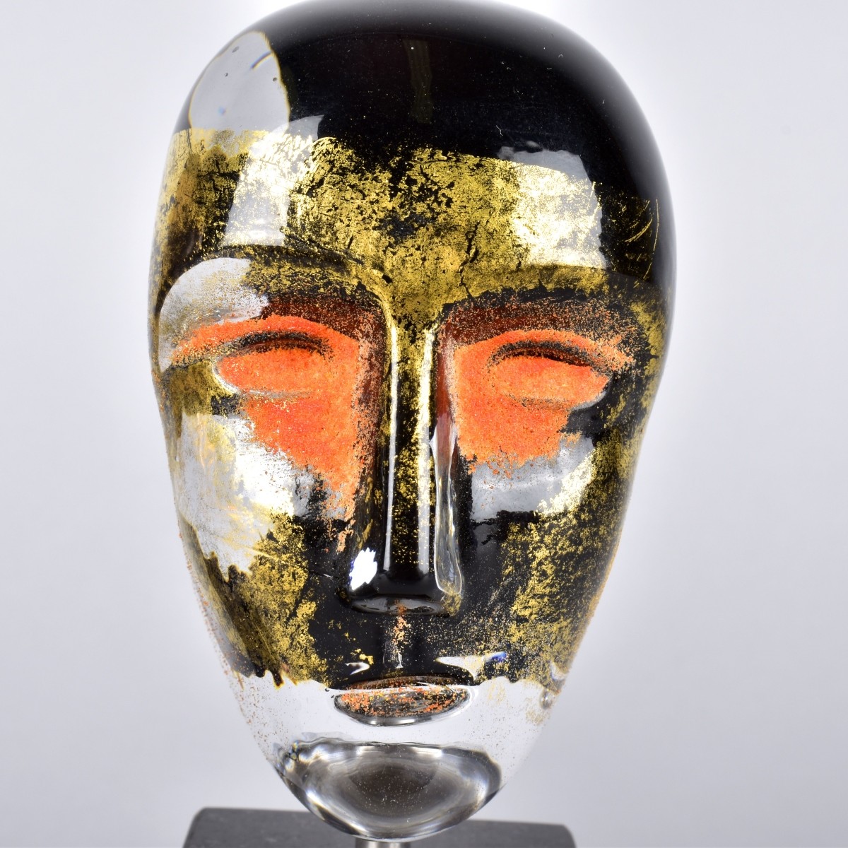 Pair of Kosta Boda Art Glass Heads