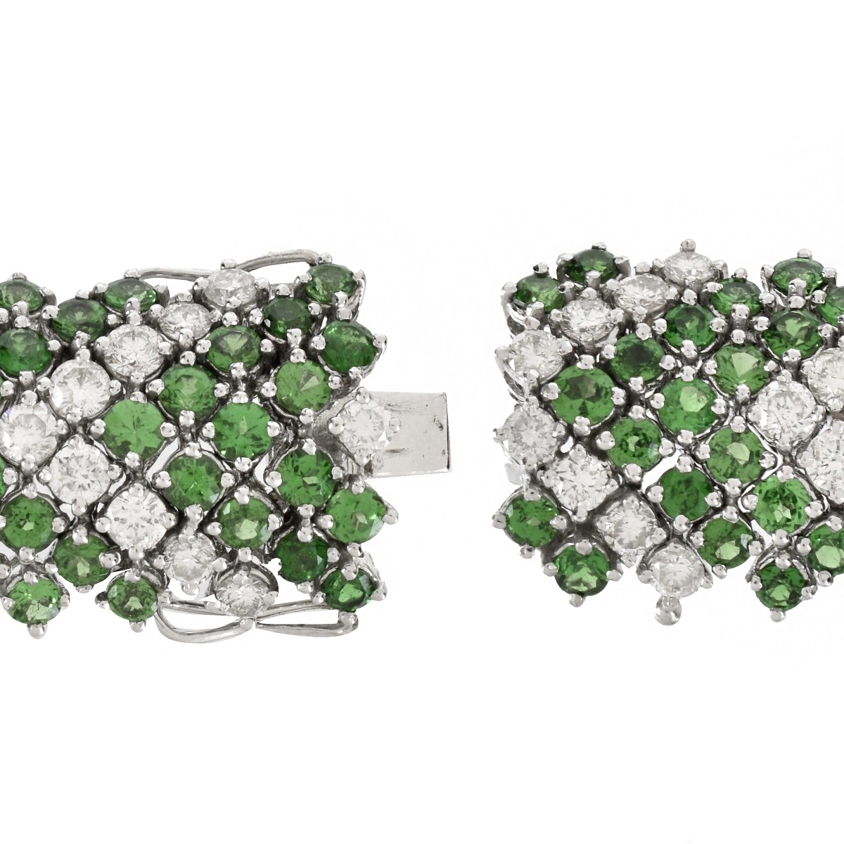 Tsavorite, Diamond and 18K Bracelet