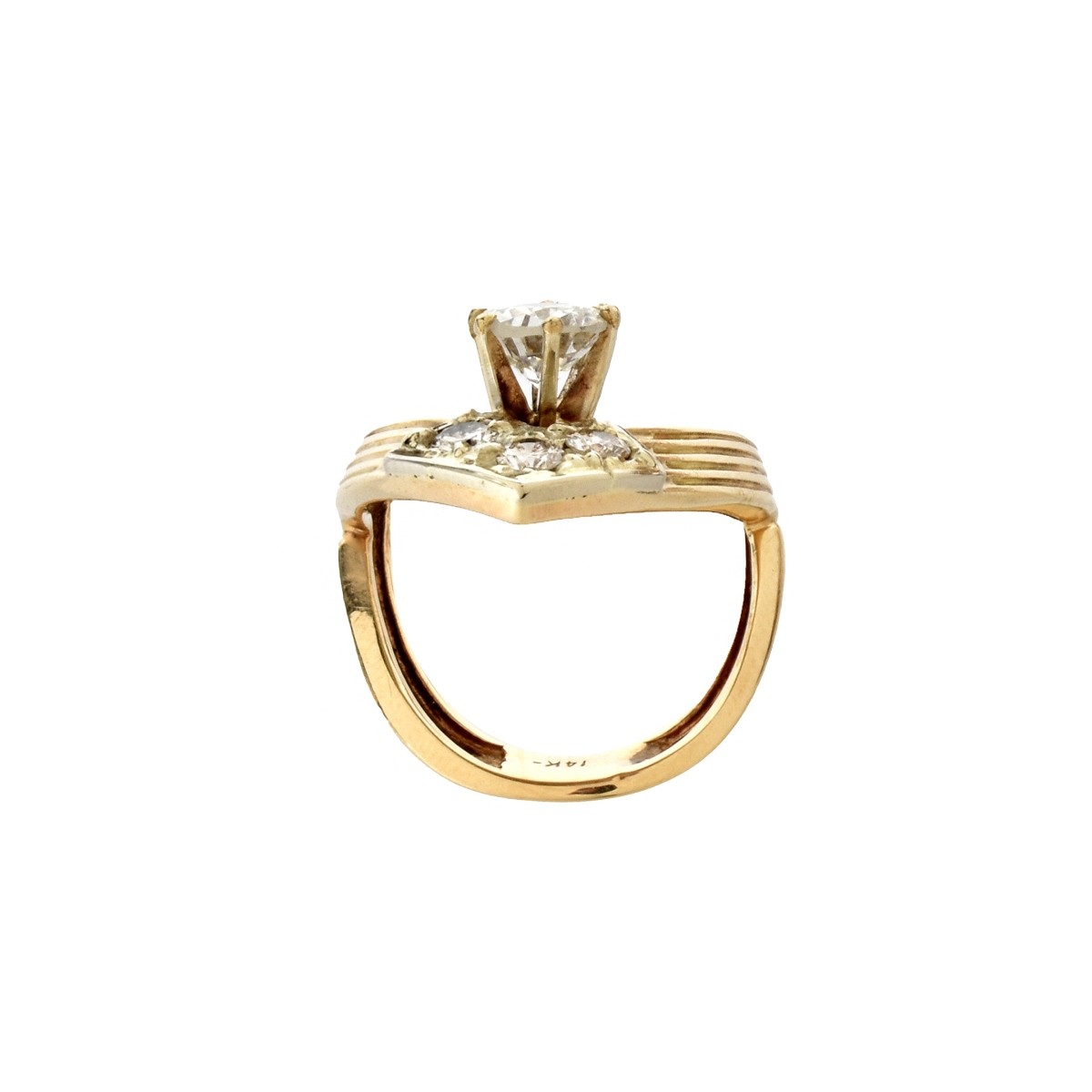 Diamond and 14K Ring