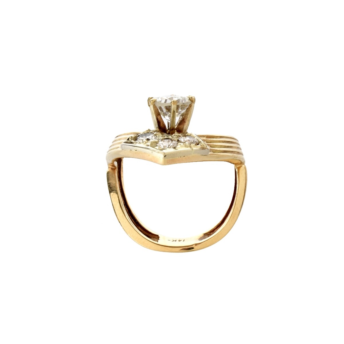 Diamond and 14K Ring