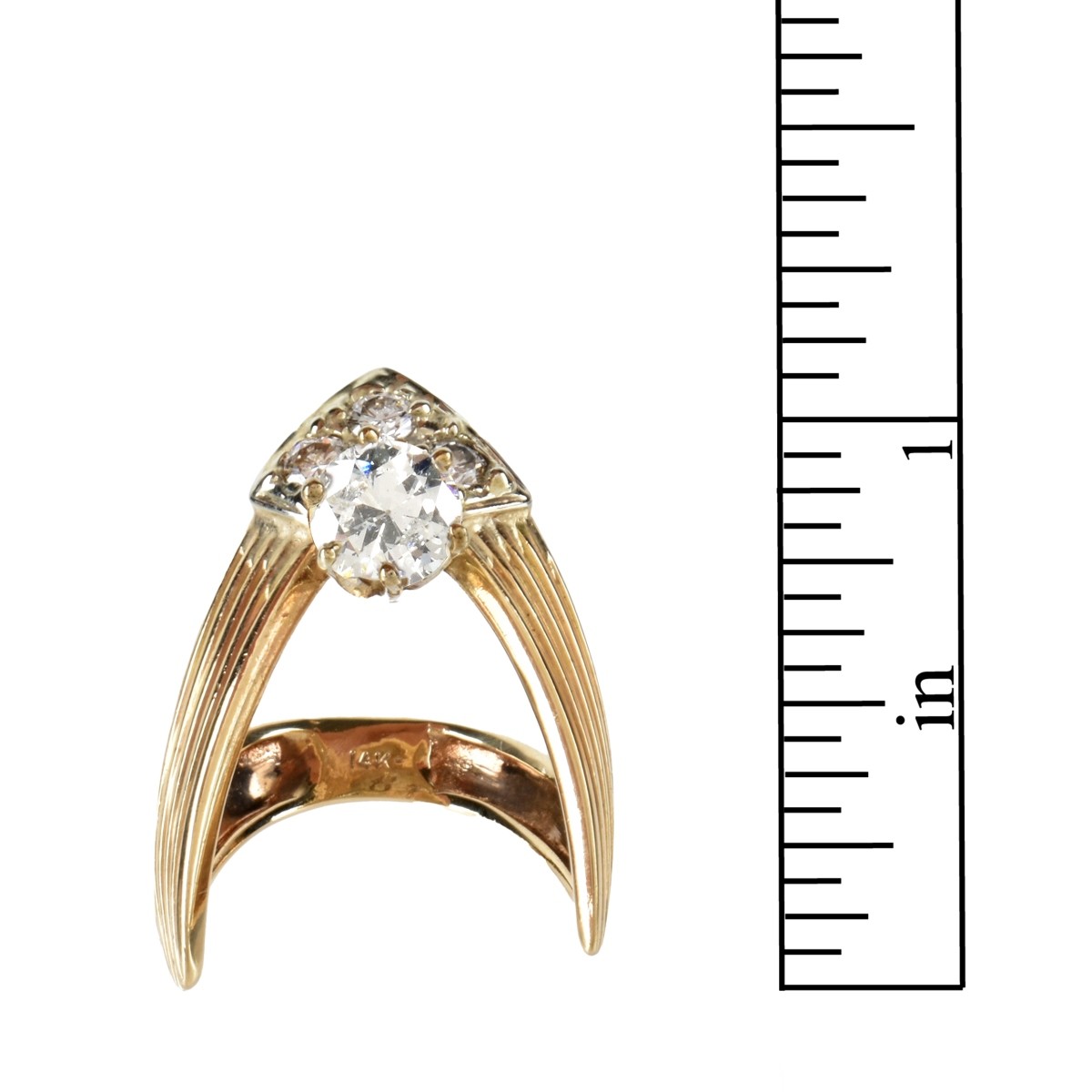 Diamond and 14K Ring