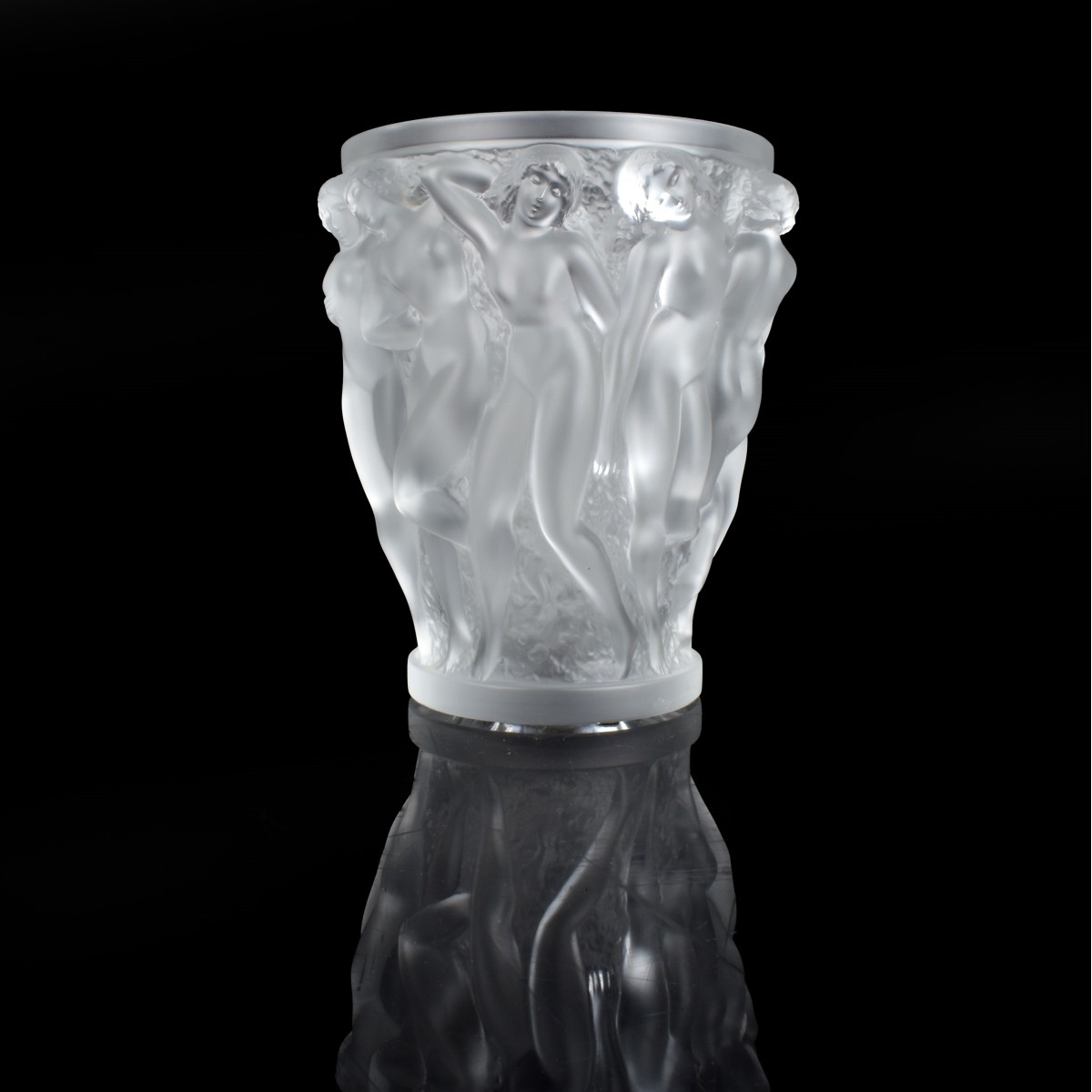 Lalique "Bacchantes" Crystal Vase