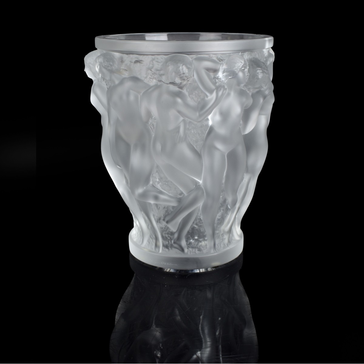 Lalique "Bacchantes" Crystal Vase