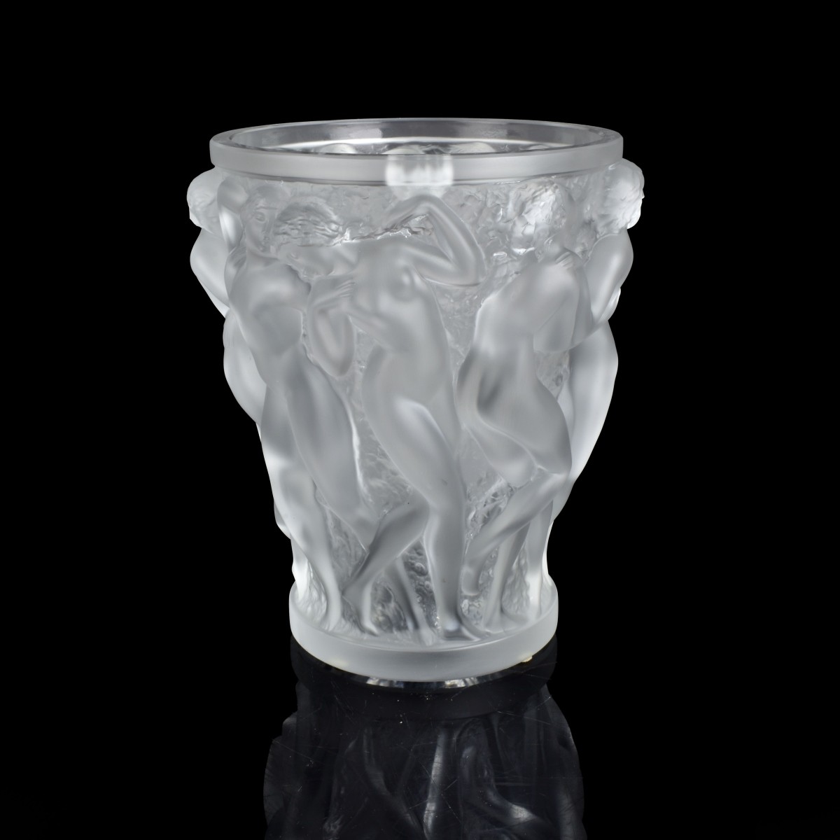 Lalique "Bacchantes" Crystal Vase