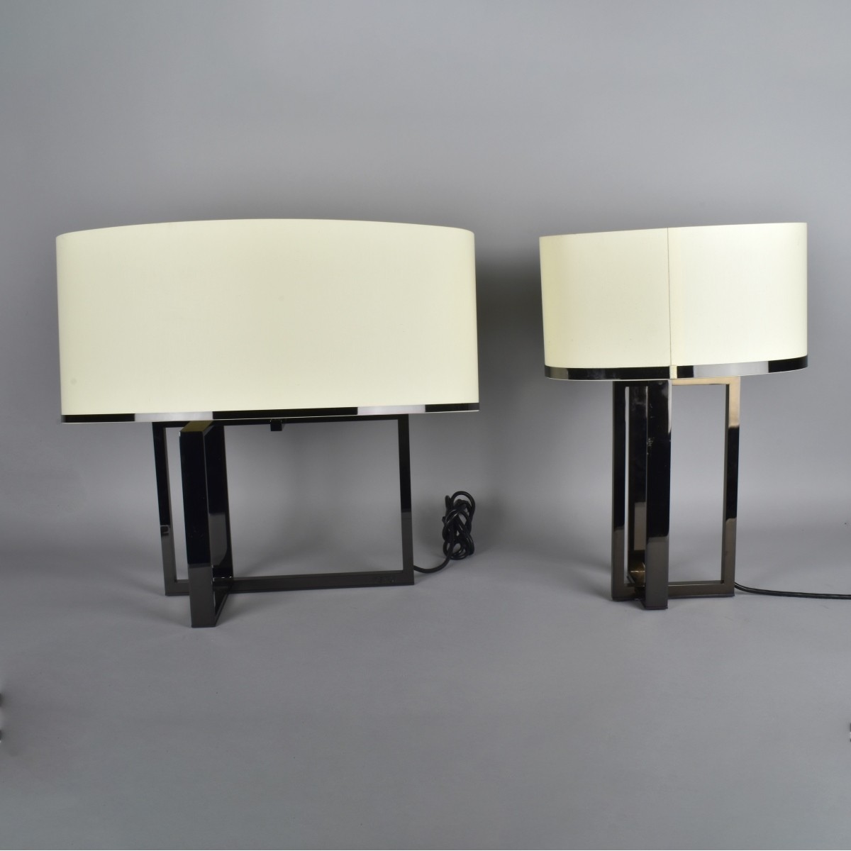 Two Fendi Metal Lamps