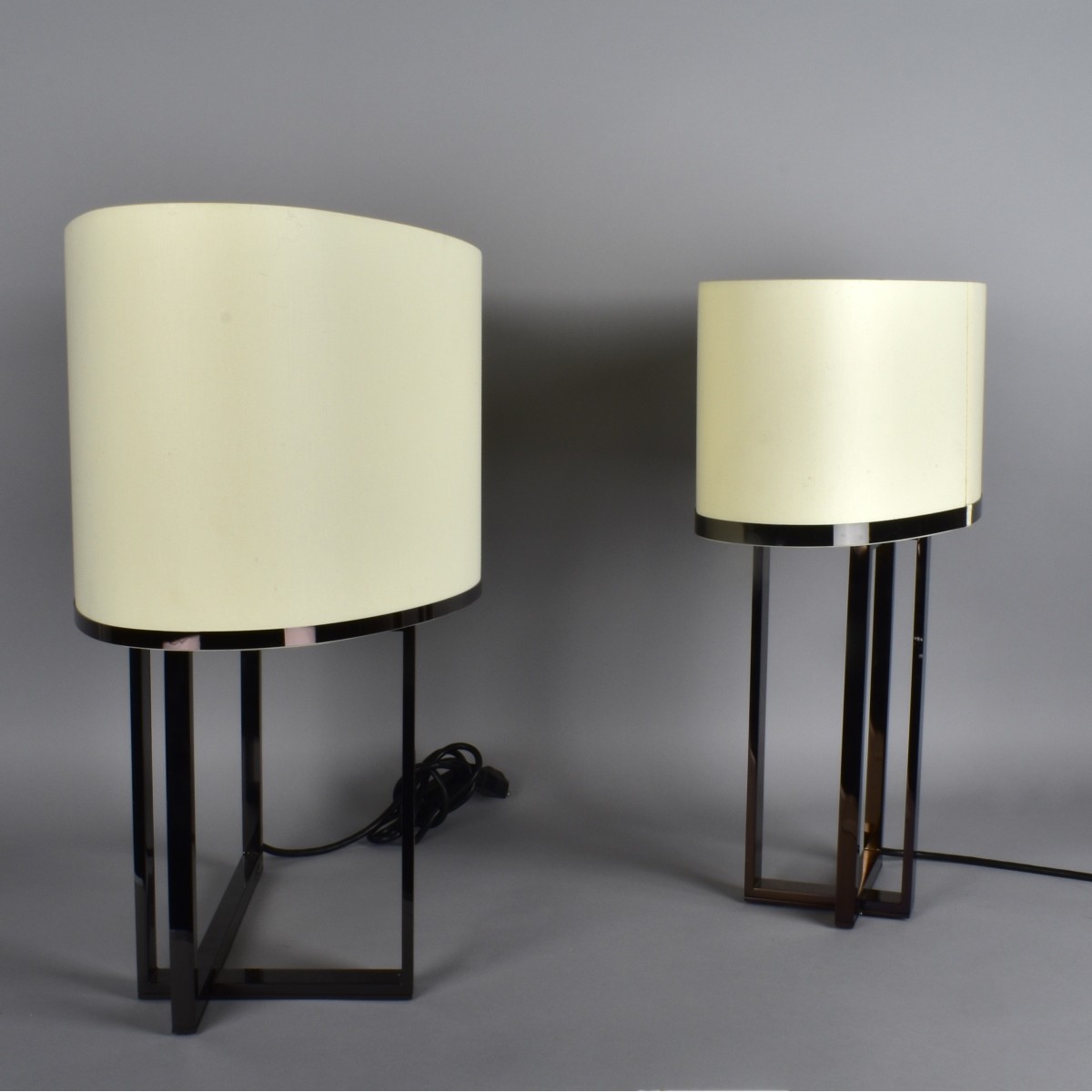 Two Fendi Metal Lamps