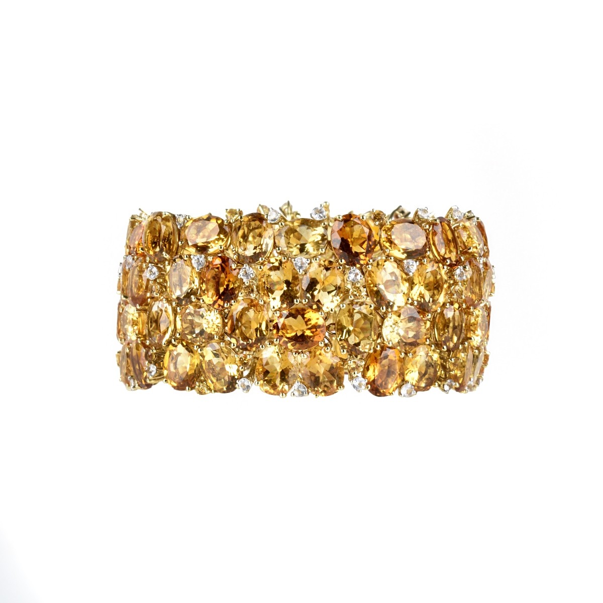 Citrine, Sapphire and 18K Bracelet