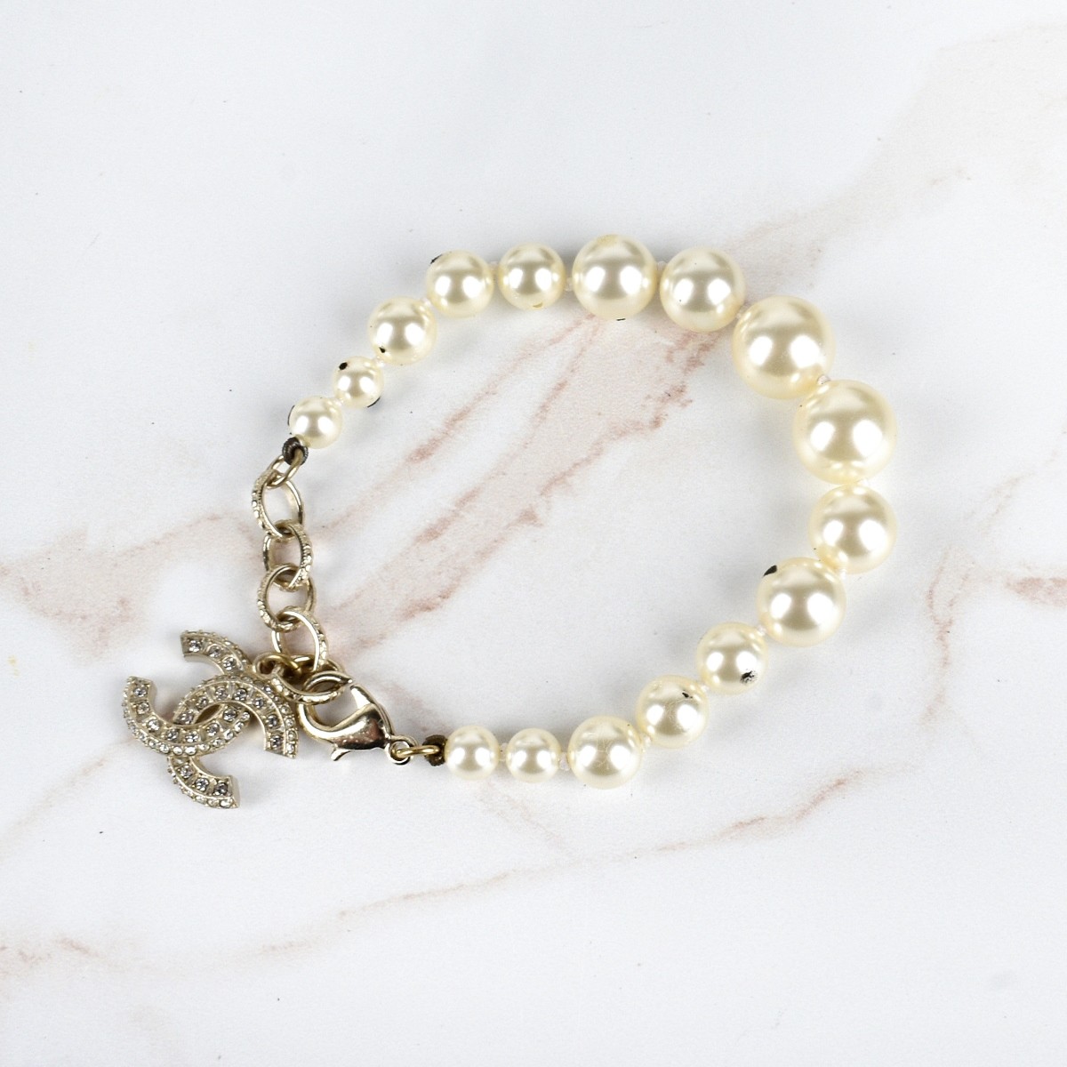 Chanel Faux Pearl Bracelet