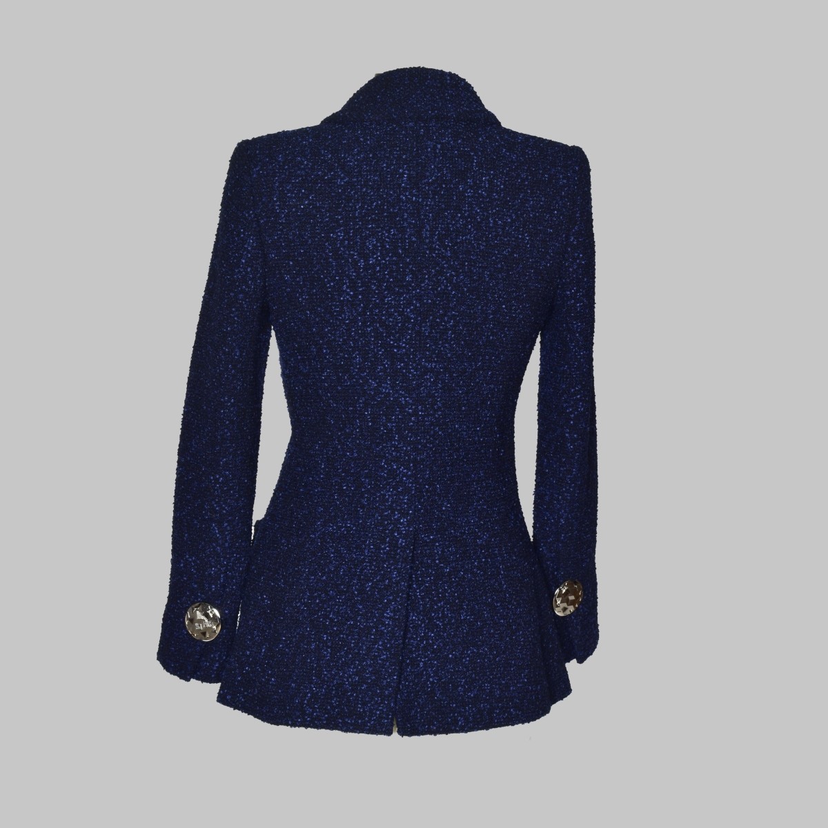 Chanel Blue & Black Tweed Jacket | Kodner Auctions