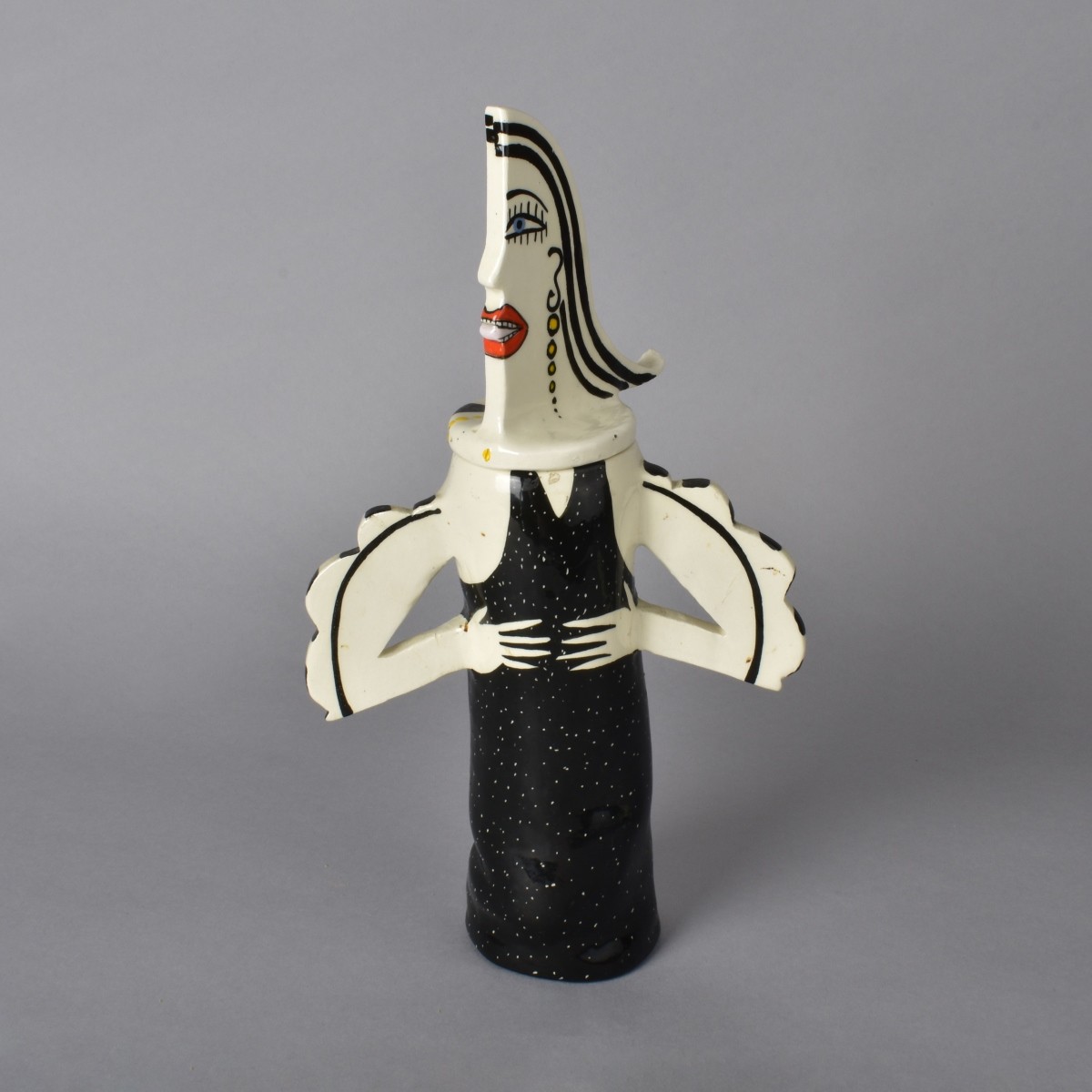 Paloma Picasso Glazed Ceramic Covered Vase