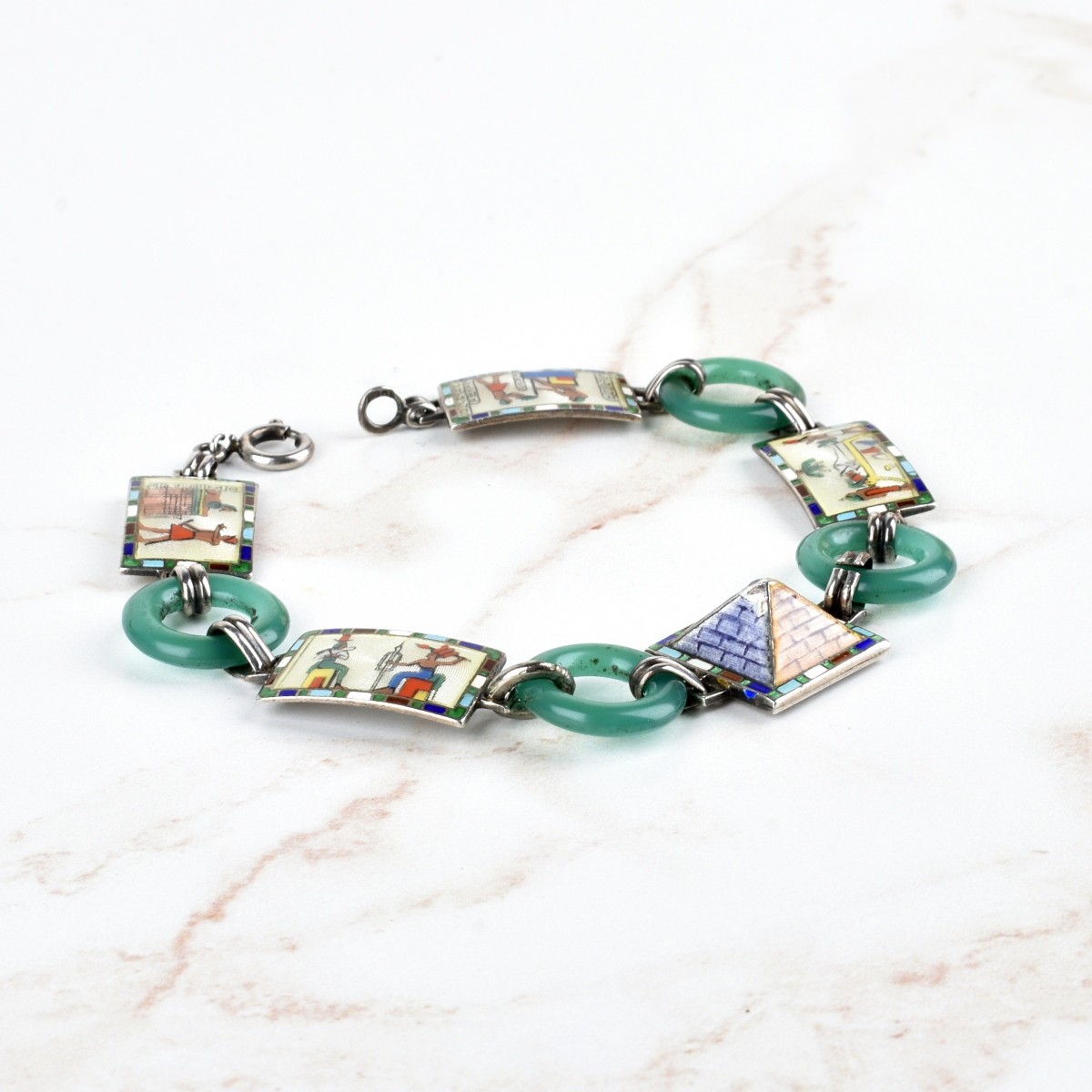 Art Deco Egyptian Revival Bracelet