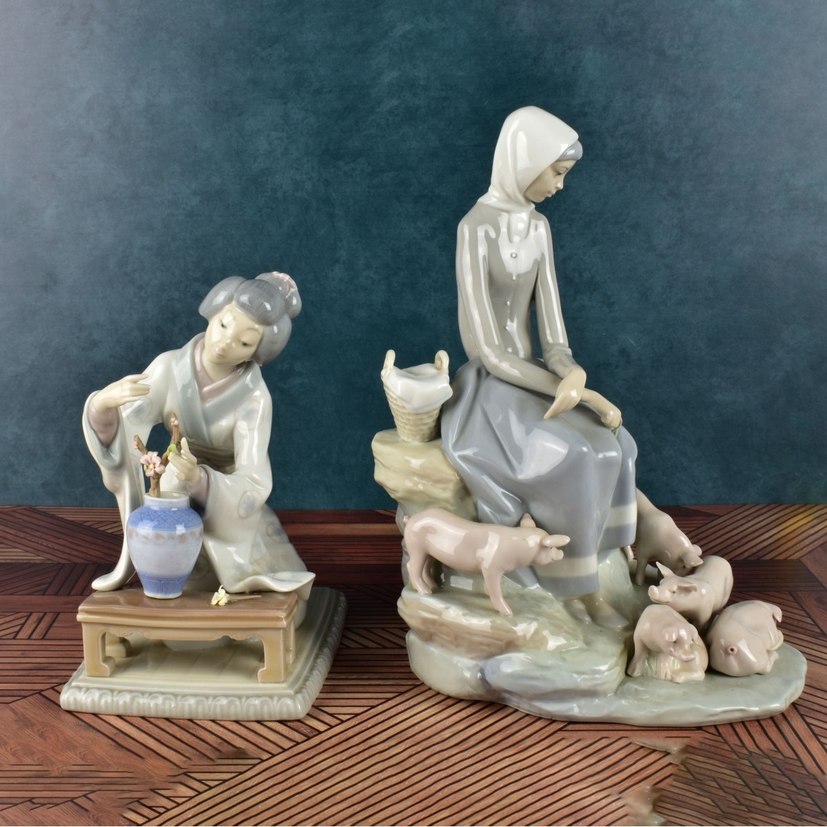 Two Lladro Porcelain Figurines