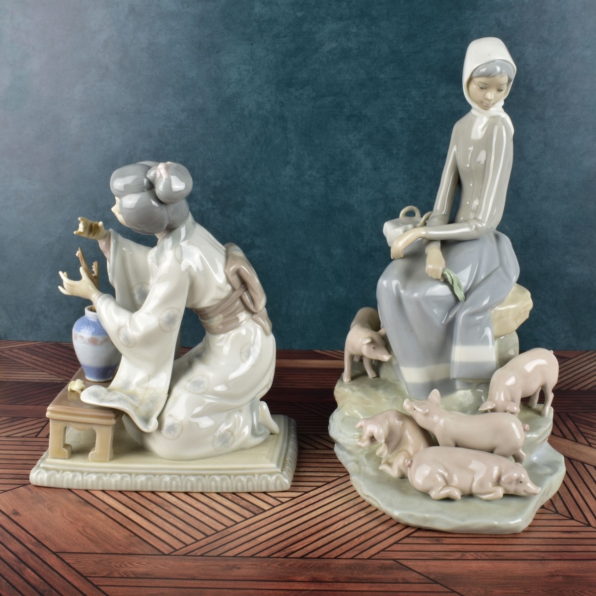 Two Lladro Porcelain Figurines