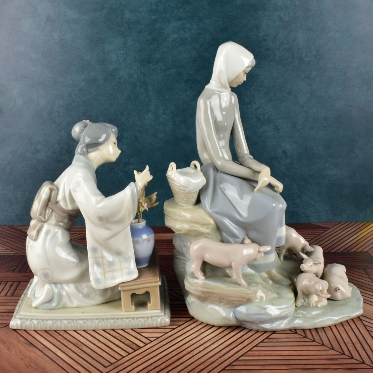 Two Lladro Porcelain Figurines