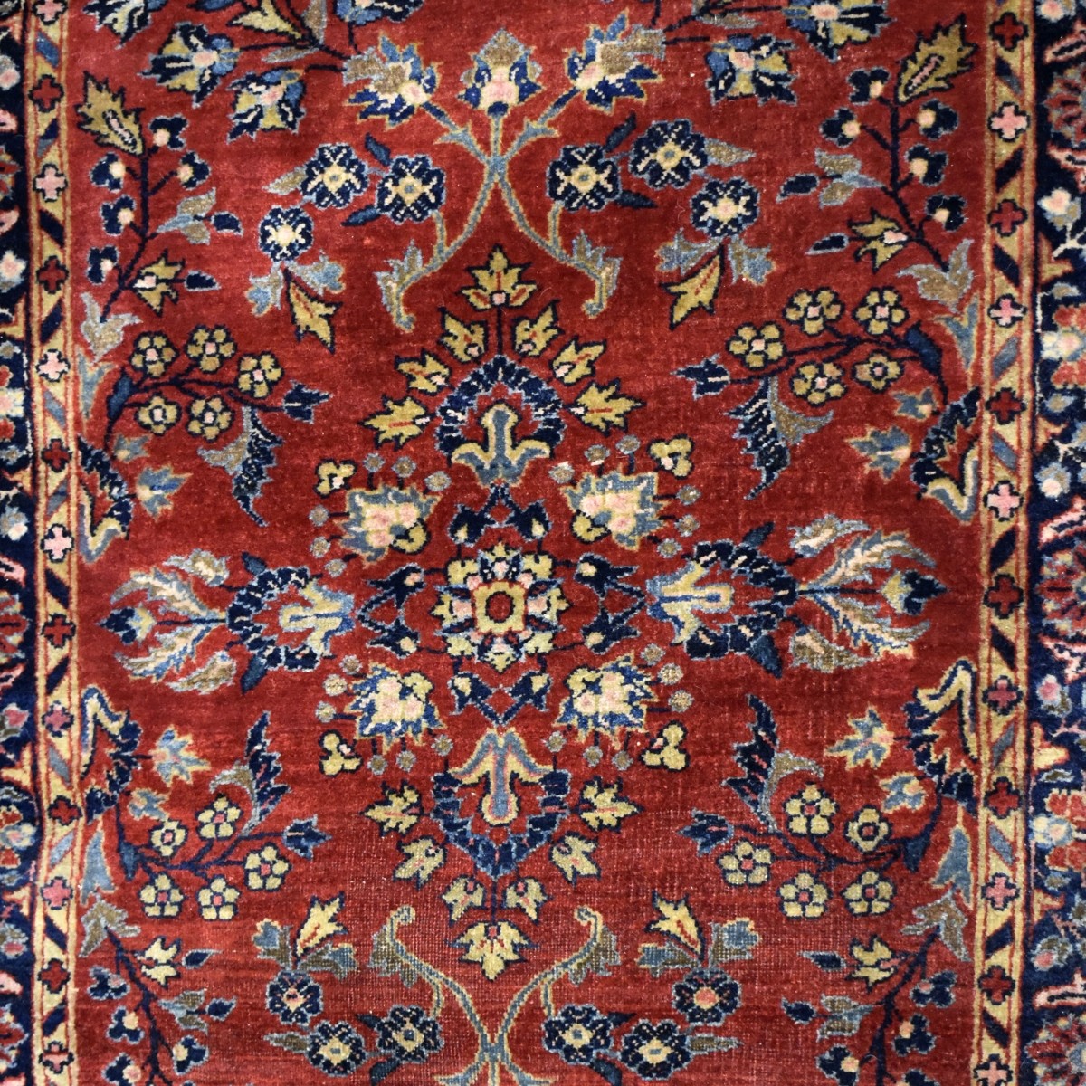 Semi Antique Persian Sorouk Wool Rug