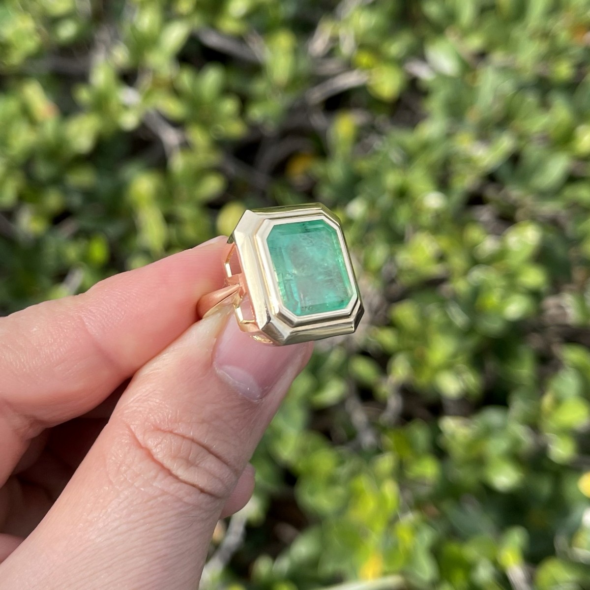 Emerald and 14K Ring