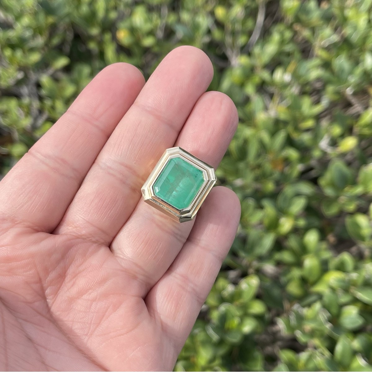 Emerald and 14K Ring