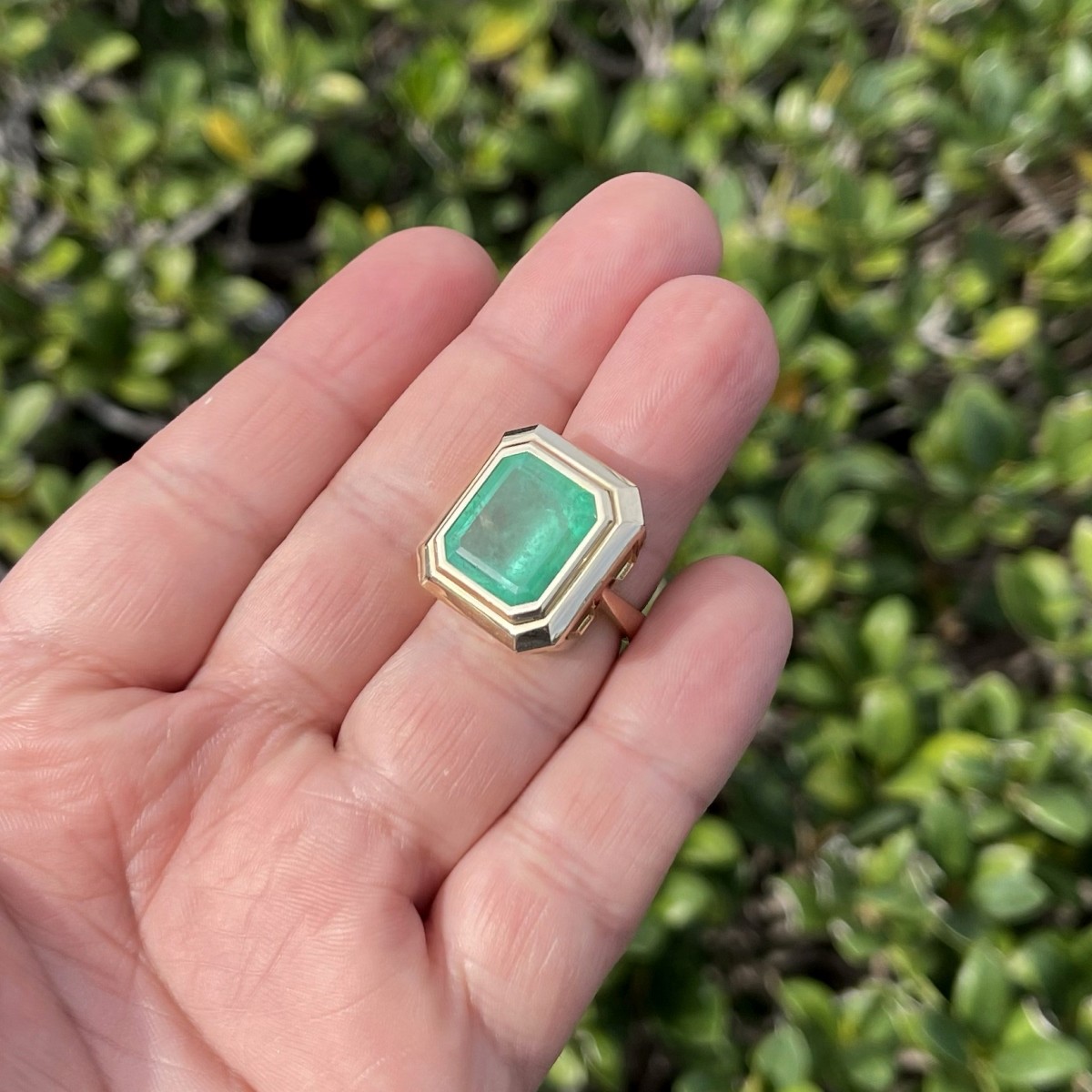 Emerald and 14K Ring