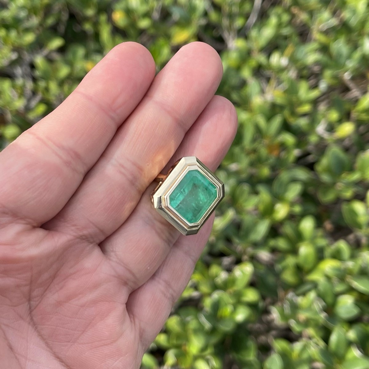 Emerald and 14K Ring