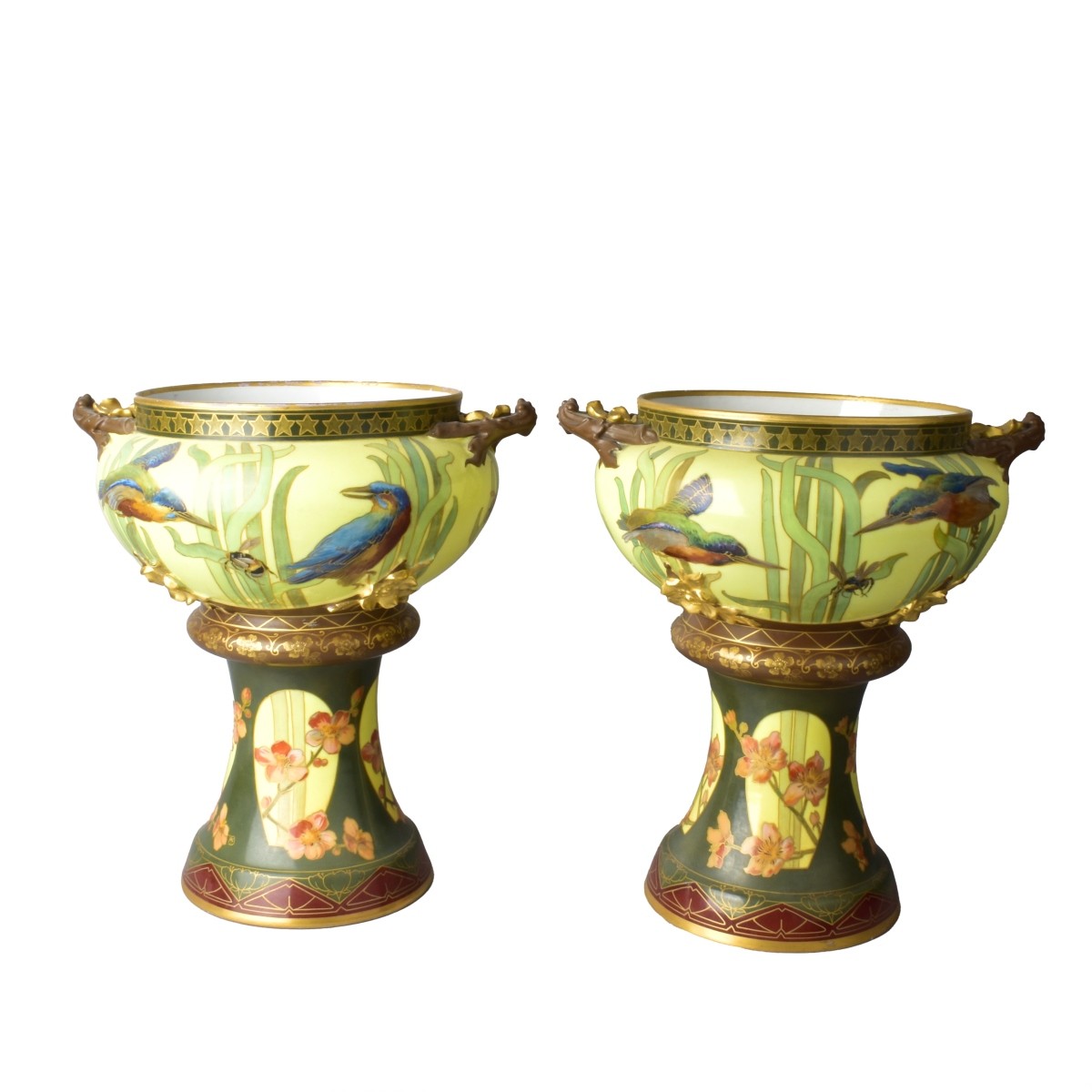 Pair of Pirkenhammer Porcelain JardiniËre