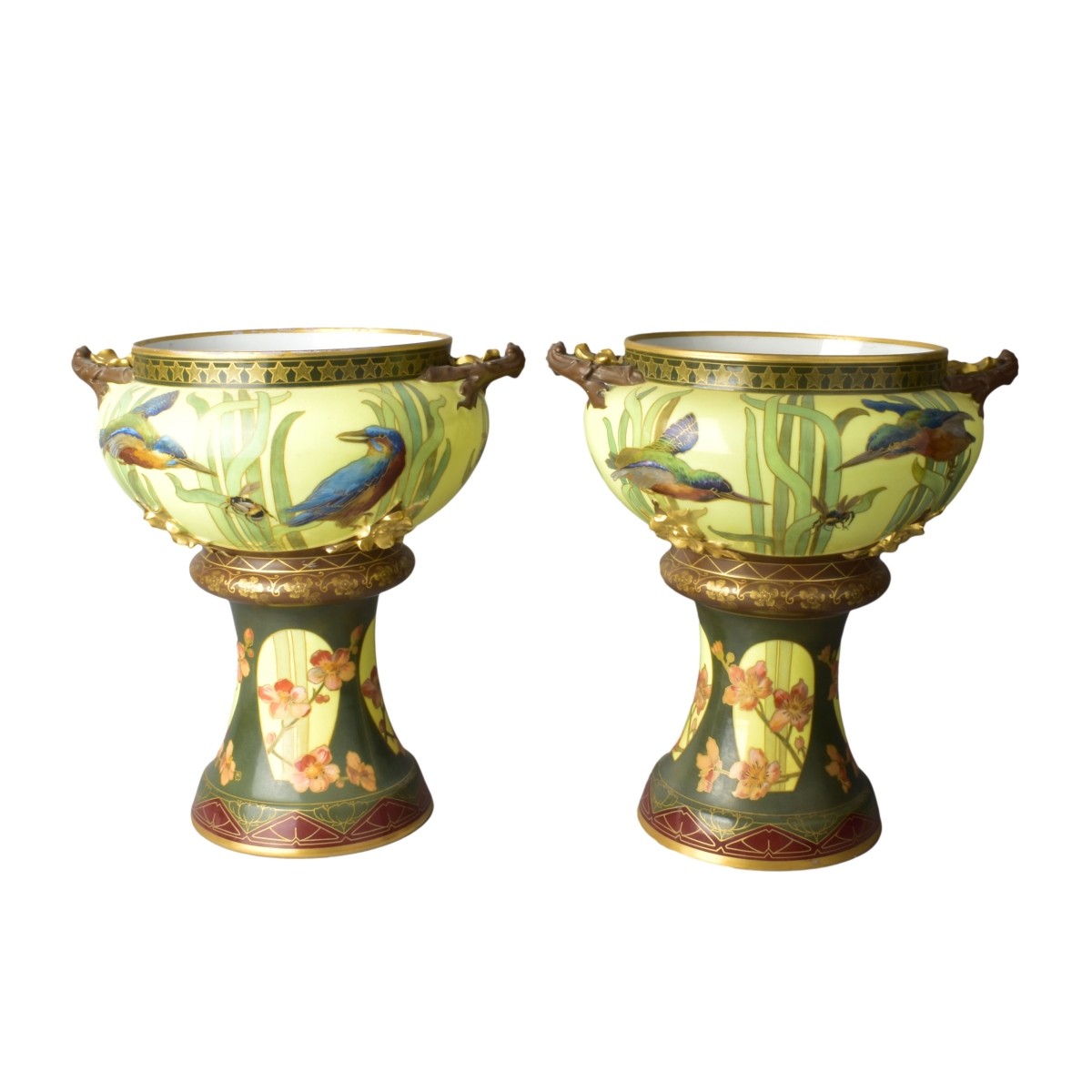 Pair of Pirkenhammer Porcelain JardiniËre