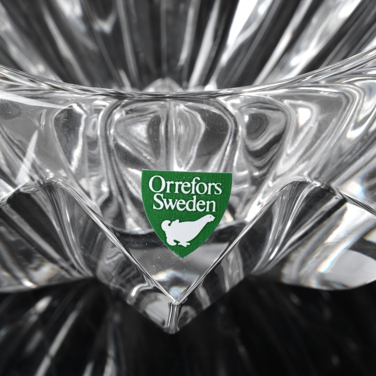 Three Orrefors Crystal Bowls