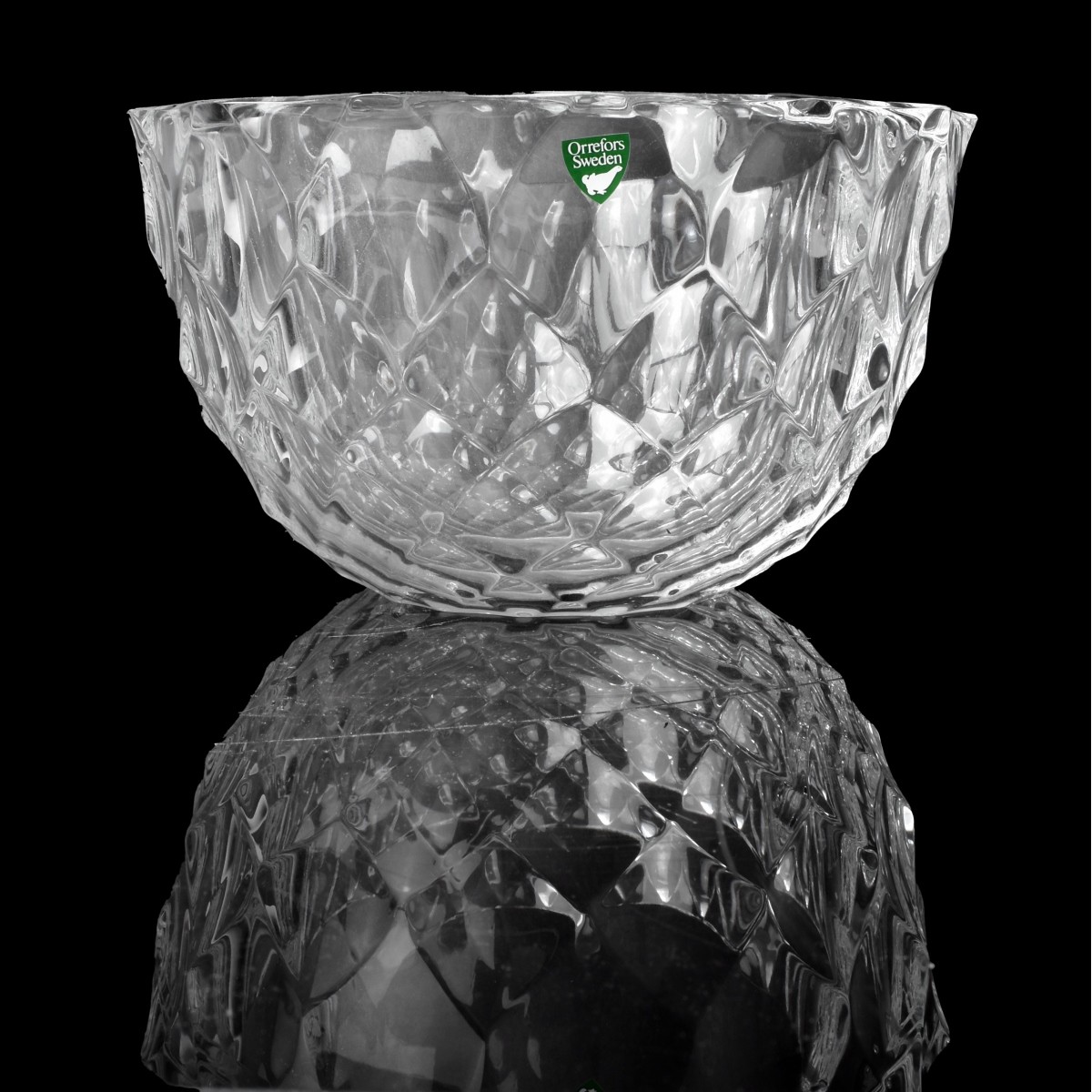 Three Orrefors Crystal Bowls