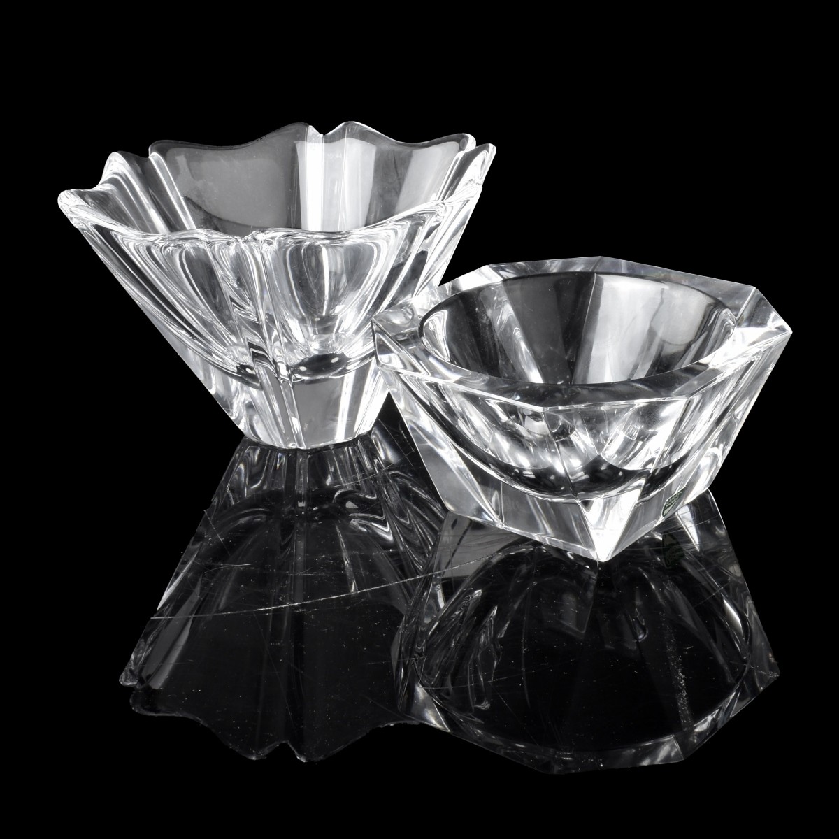 Three Orrefors Crystal Bowls