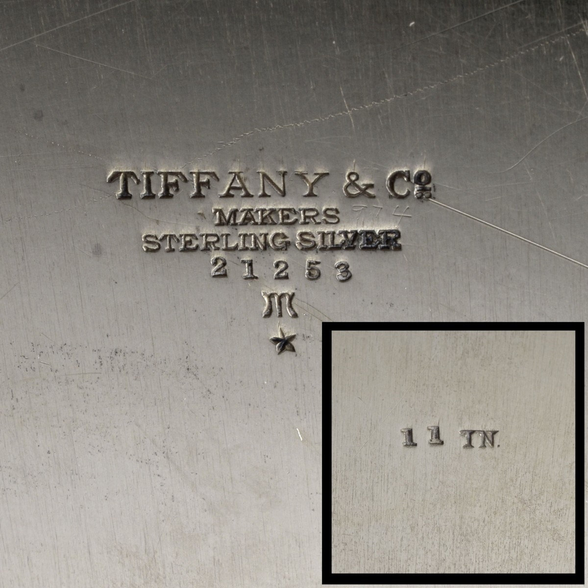 Tiffany & Co. Makers Sterling Serving Tray