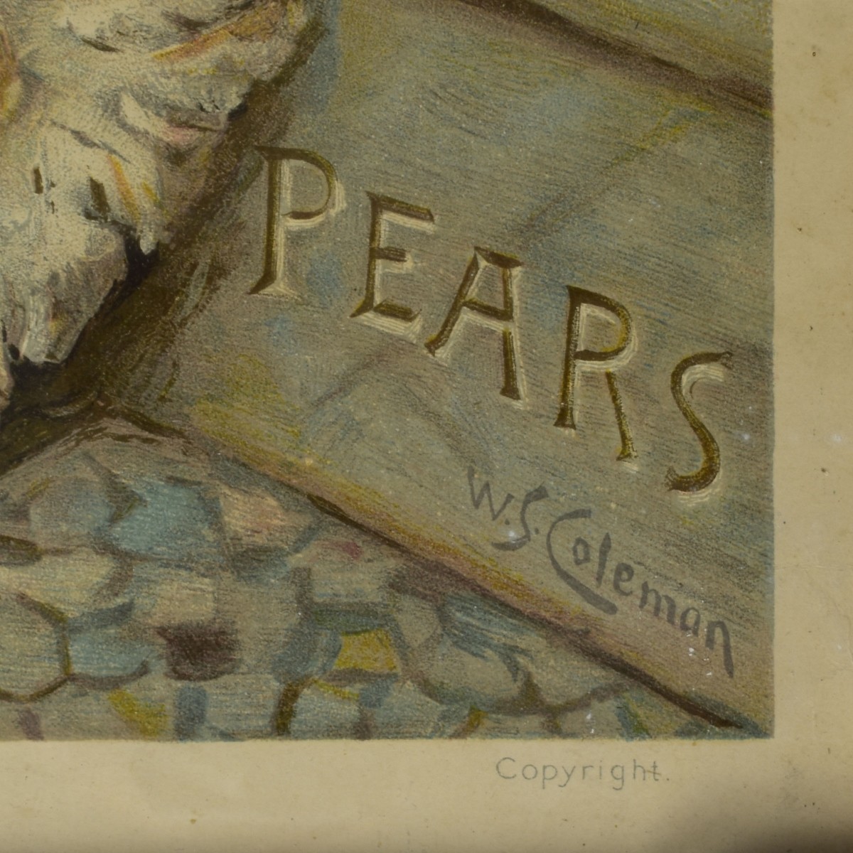 Vintage Pears Soap Advertising Poster