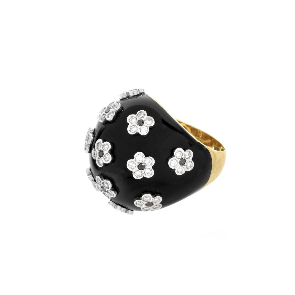 Casato Diamond, Onyx and 18K Ring