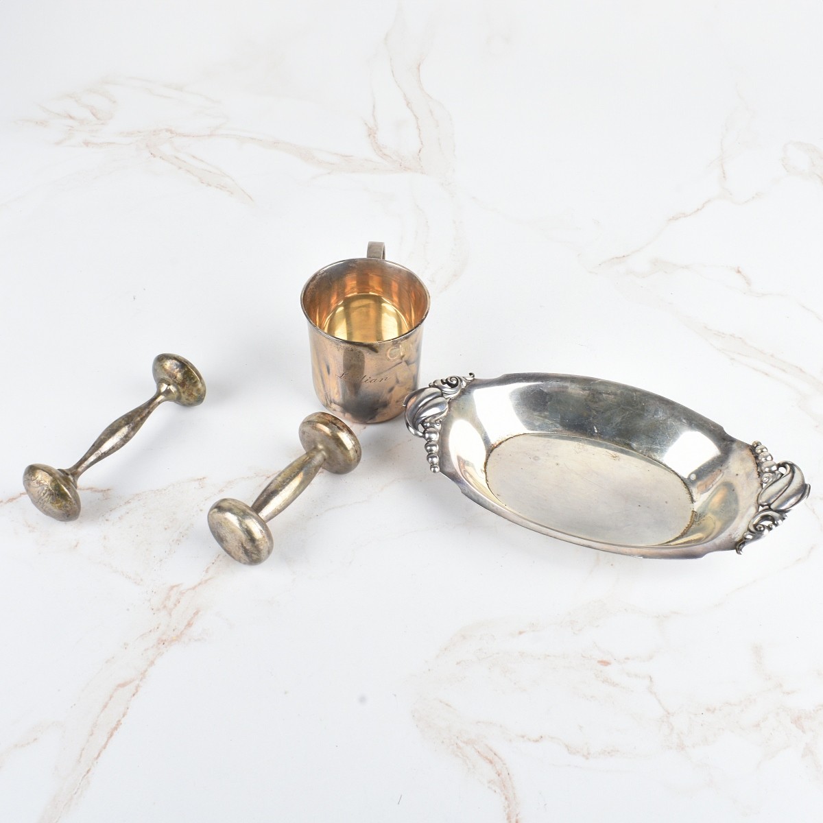 Four Vintage Sterling Silver Tableware