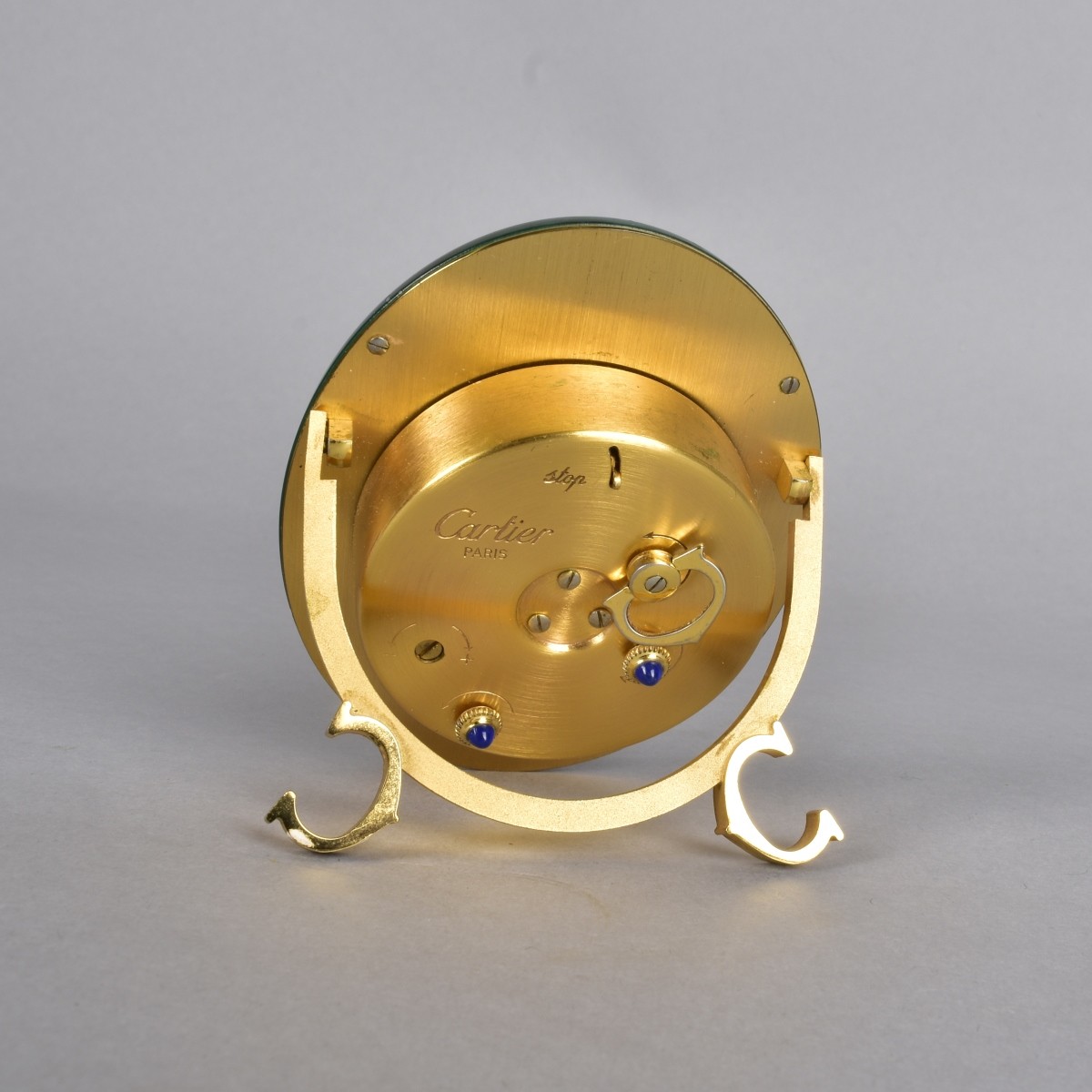 Vintage Cartier Oval Alarm Desk Clock
