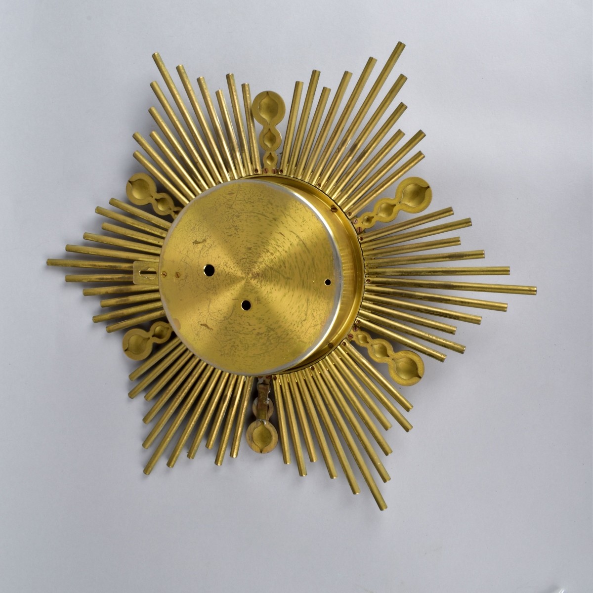 Vintage Gubelin Brass Wall Hanging Clock