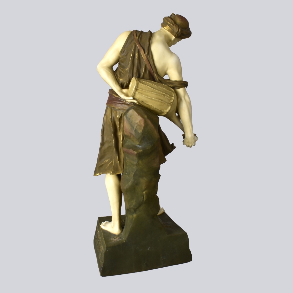 Large Austrian Amphora Porcelain Figurine