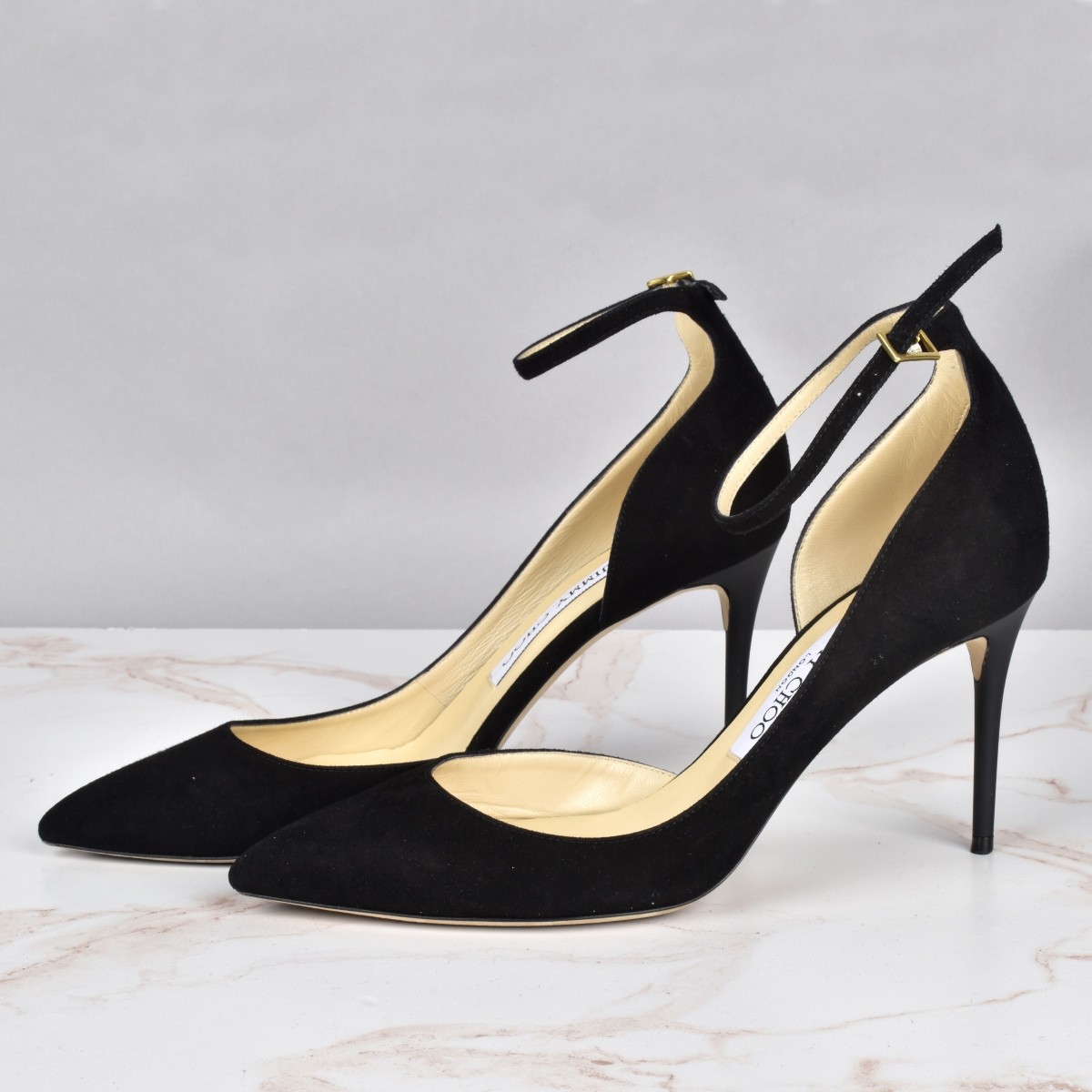 Jimmy Choo Suede D'Orsay Pumps