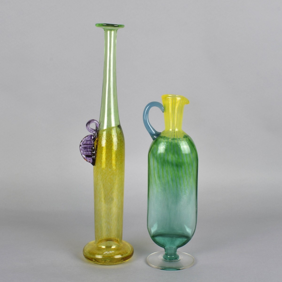 Two (2) Kosta Boda Signed Art Glass