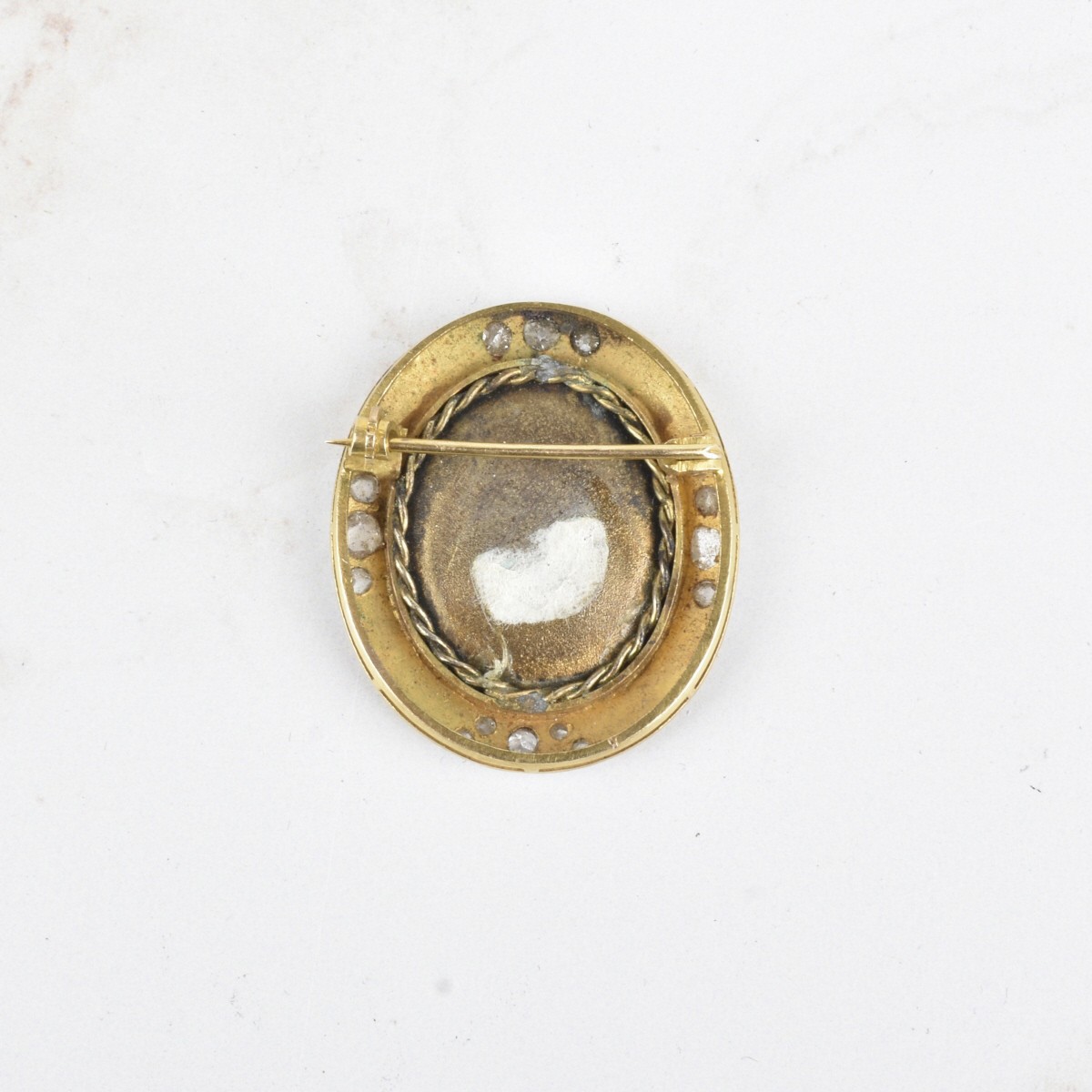 Diamond and 14K Brooch