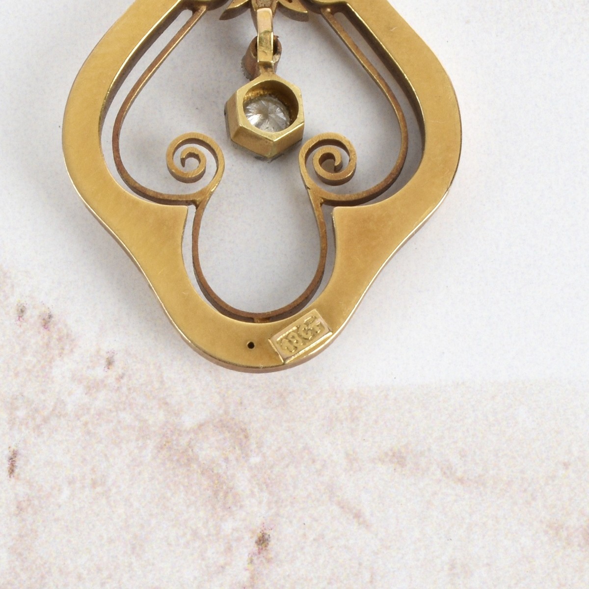 Diamond, Pearl and 18K Necklace