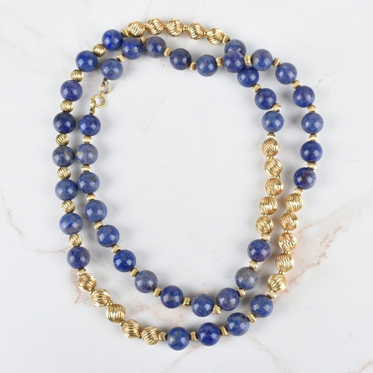 Lapis Lazuli and 14K Necklace