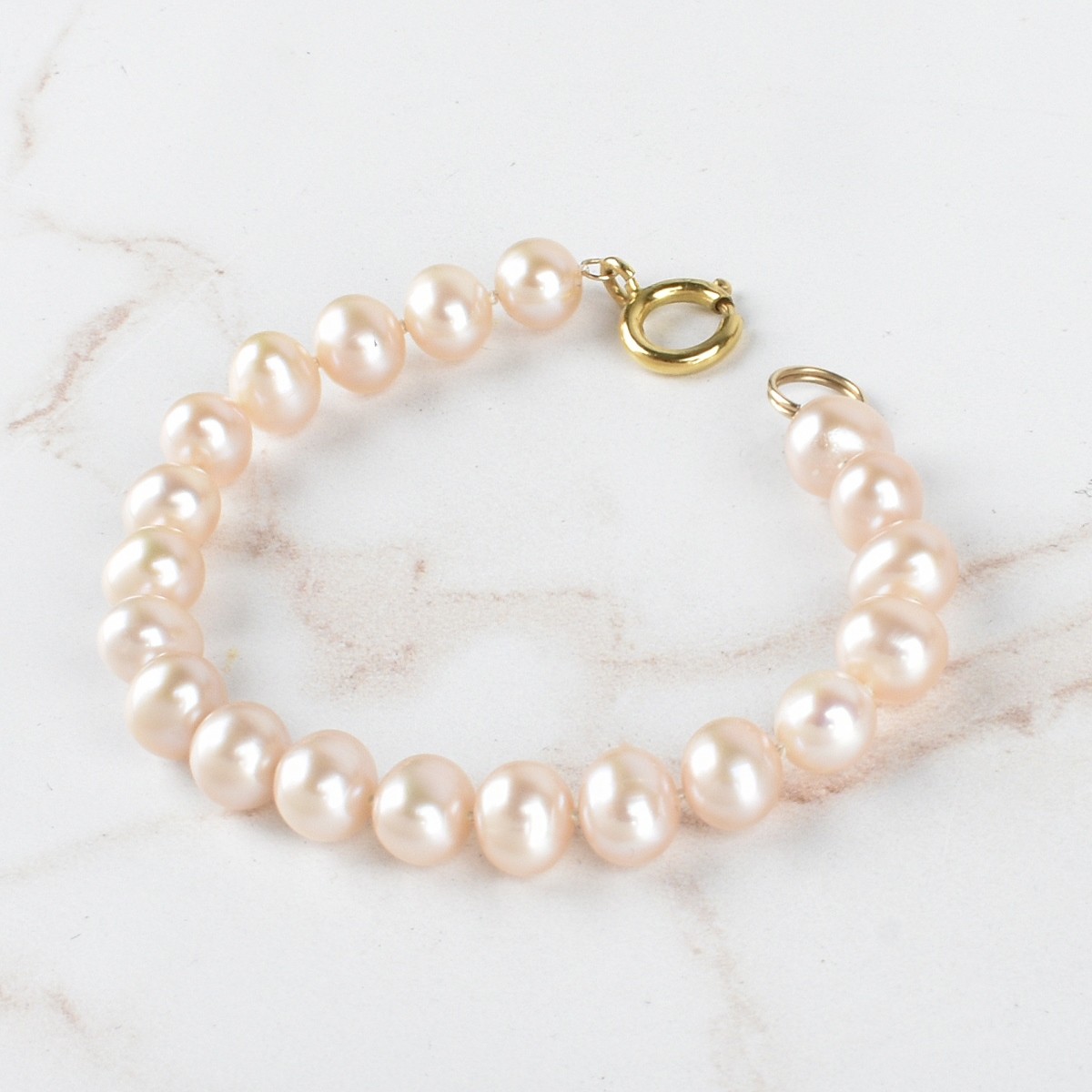 Pearl and 14K Bracelet