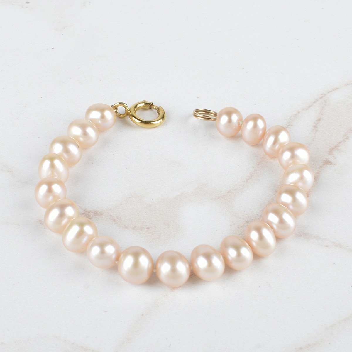 Pearl and 14K Bracelet