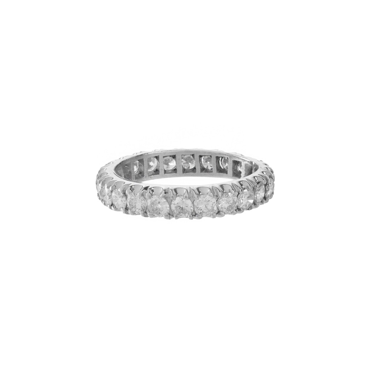 Diamond and 18K Eternity Band