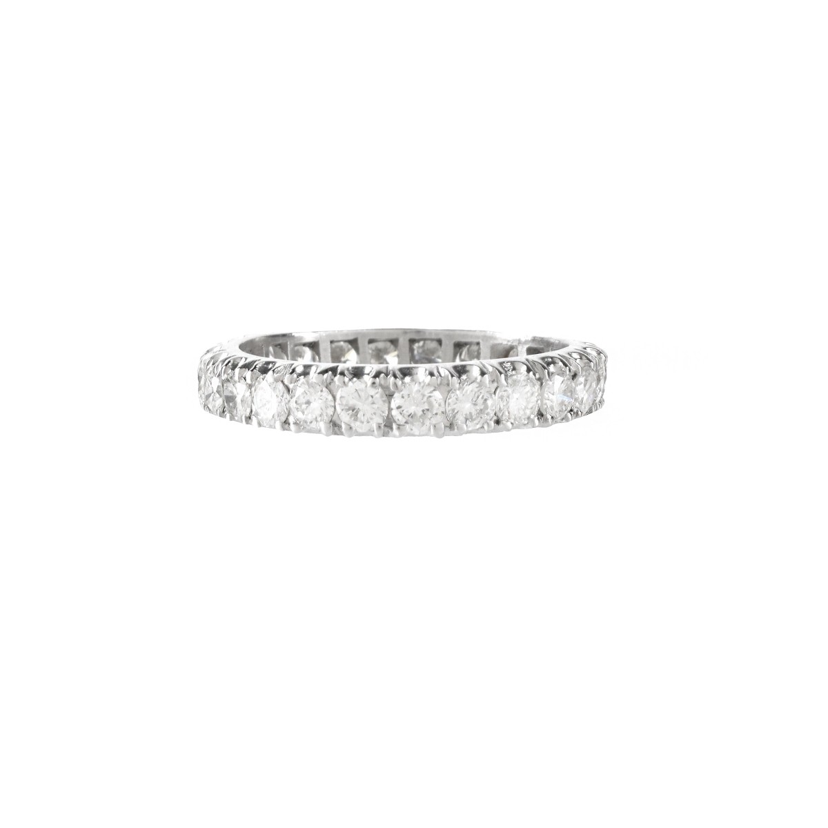 Diamond and 18K Eternity Band