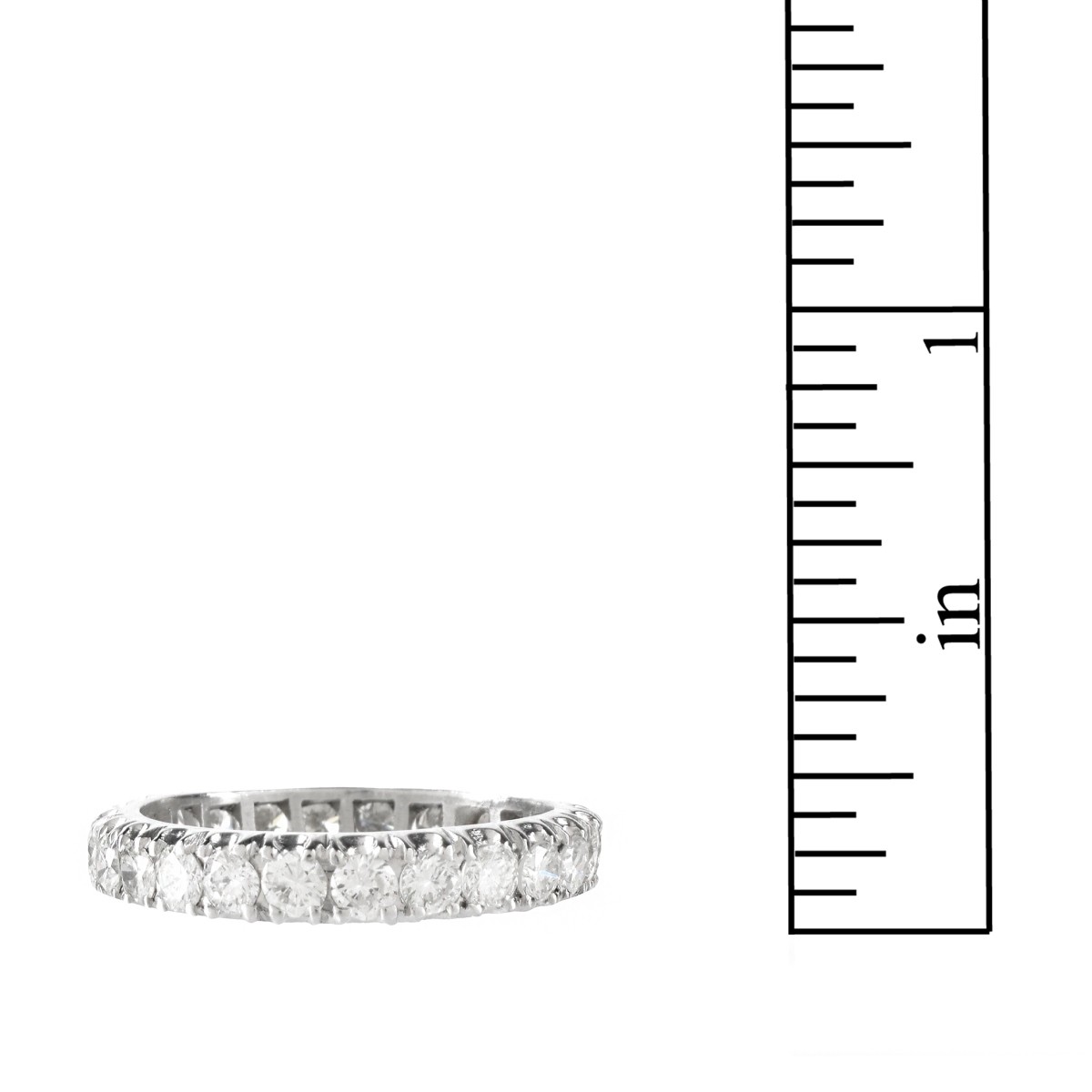 Diamond and 18K Eternity Band